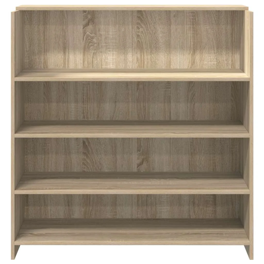Bureau de réception 100 x 50 x 103,5 cm chêne sonoma bois d'ingénierie – modèle 2 – vue de dessus