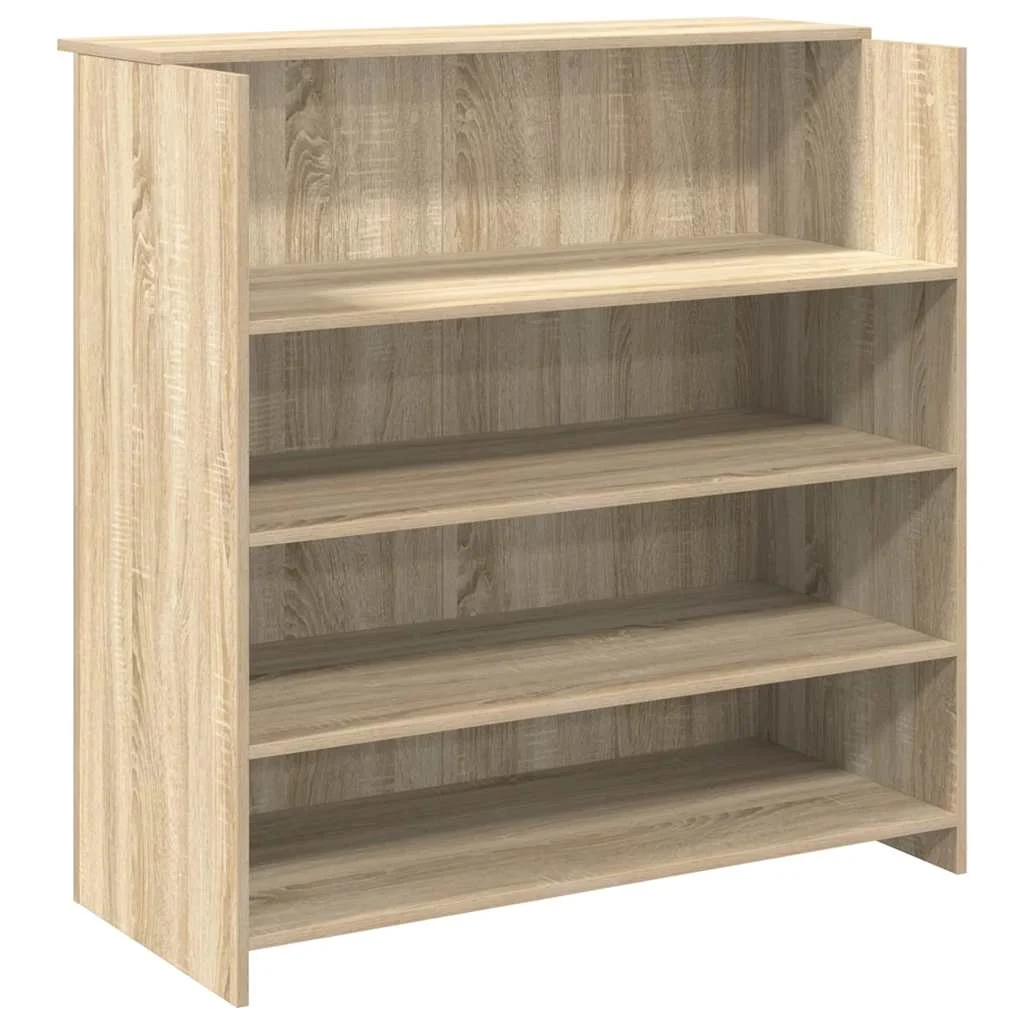 Bureau de réception 100 x 50 x 103,5 cm chêne sonoma bois d'ingénierie – modèle 2 – vue de côté