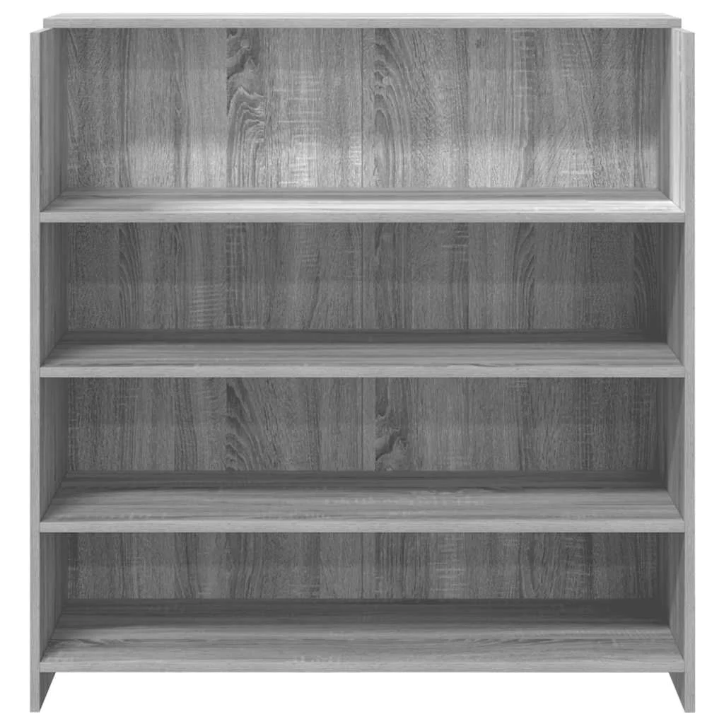 Bureau de réception 100 x 50 x 103,5 cm sonoma gris bois d'ingénierie – modèle 2 – vue de dessus