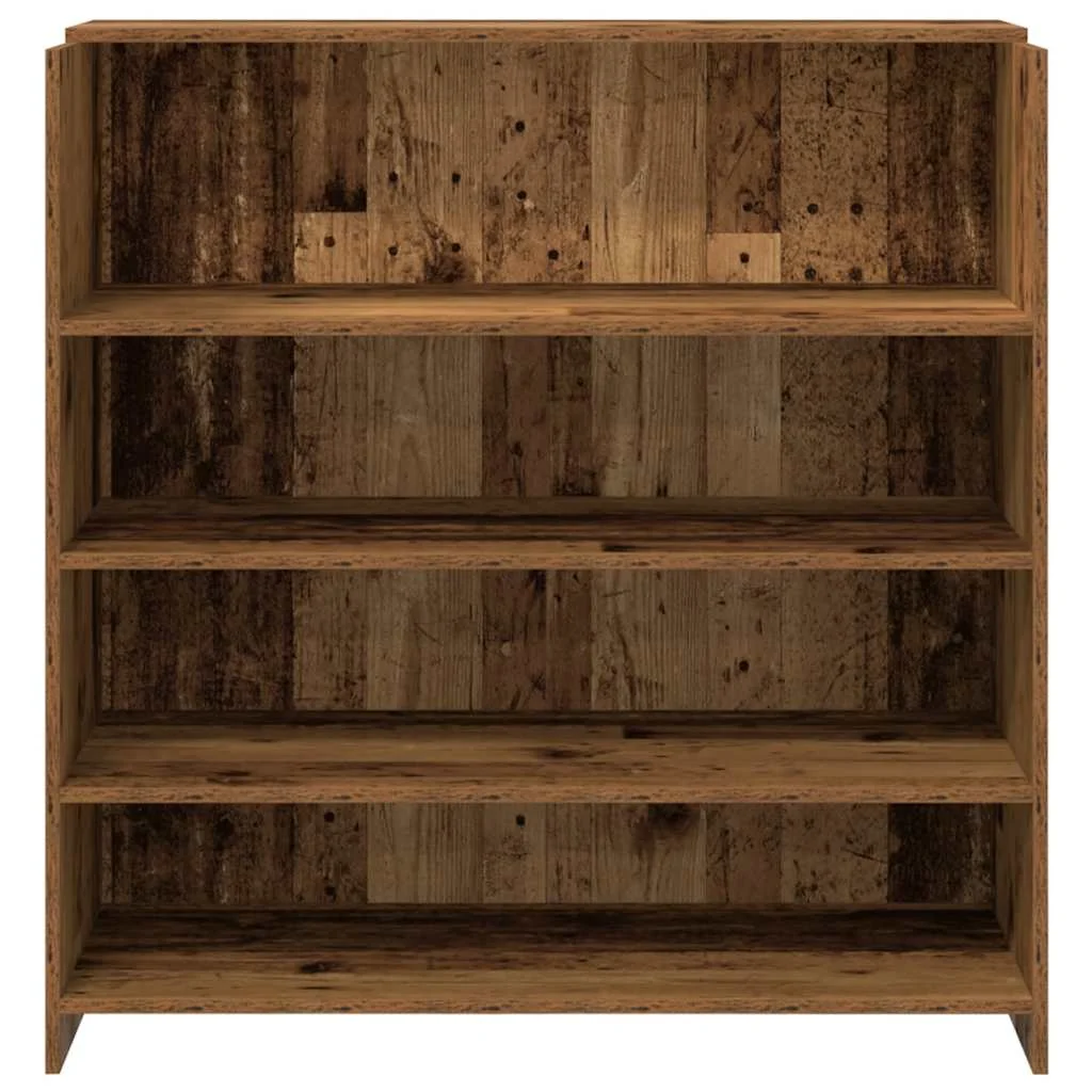 Bureau de réception 100 x 50 x 103,5 cm vieux bois bois d'ingénierie – modèle 2 – vue de dessus