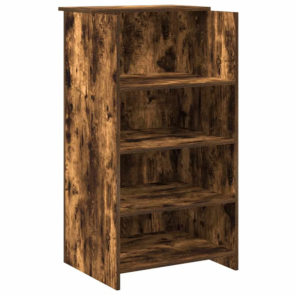 Bureau de réception 55 x 50 x 103,5 cm chêne fumé bois d'ingénierie – vue de côté