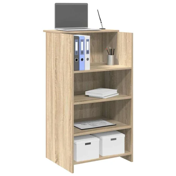 Bureau de réception 55 x 50 x 103,5 cm chêne sonoma bois d'ingénierie – vue d’ensemble