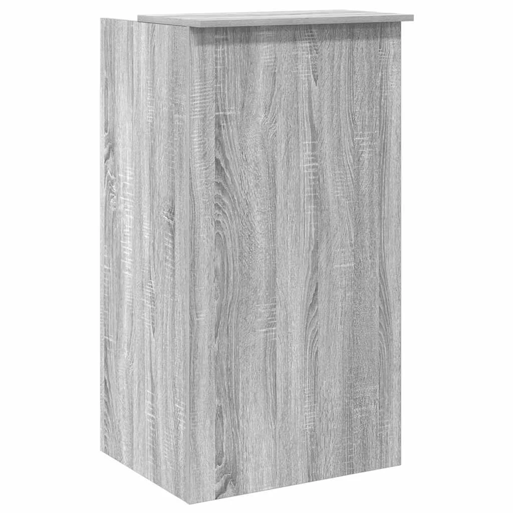 Bureau de réception 55 x 50 x 103,5 cm sonoma gris bois d'ingénierie – vue de dos