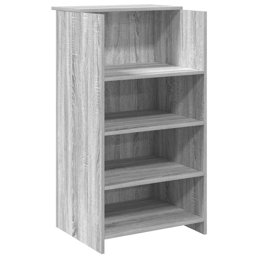 Bureau de réception 55 x 50 x 103,5 cm sonoma gris bois d'ingénierie – vue de côté