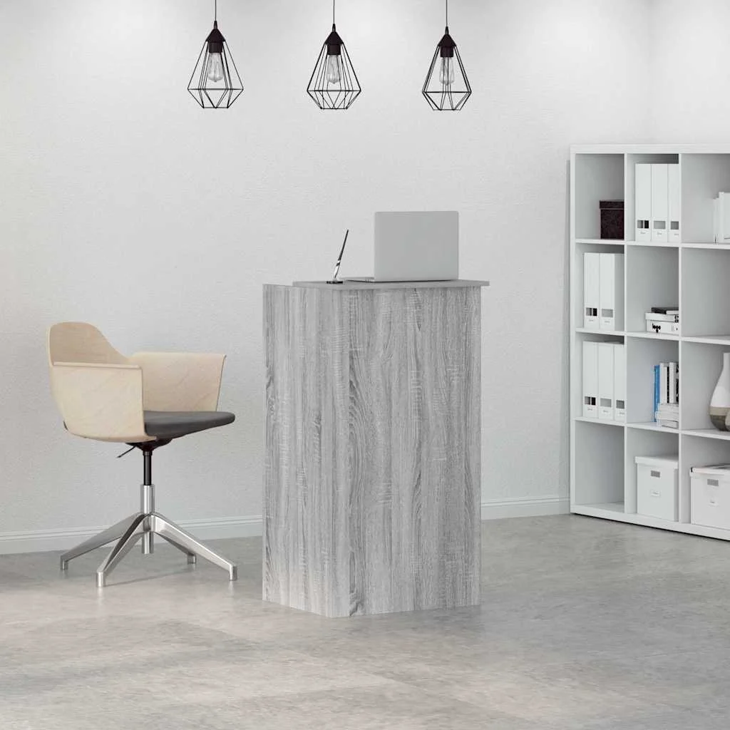 Bureau de réception 55 x 50 x 103,5 cm sonoma gris bois d'ingénierie – vue de détail