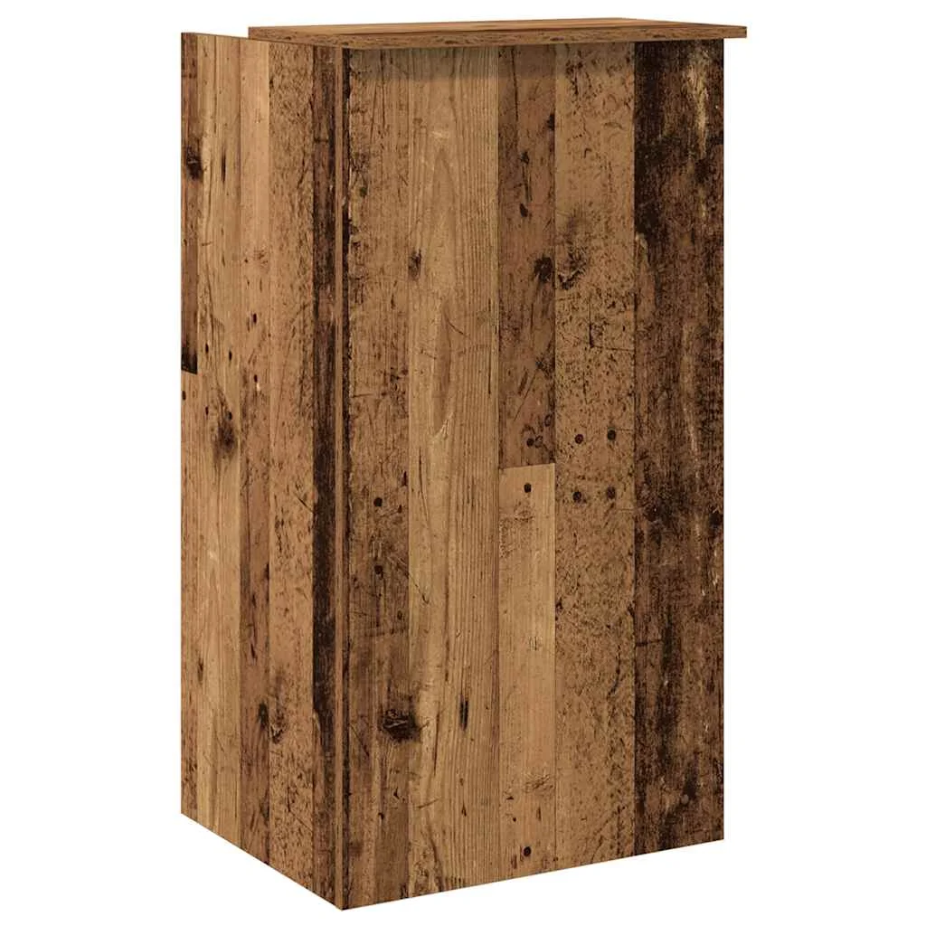 Bureau de réception 55 x 50 x 103,5 cm vieux bois bois d'ingénierie – vue de dos