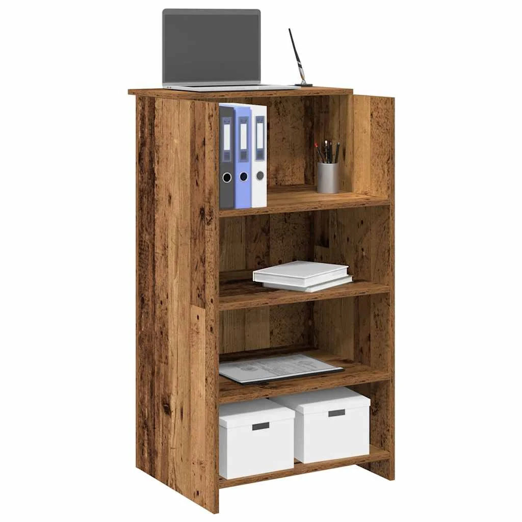 Bureau de réception 55 x 50 x 103,5 cm vieux bois bois d'ingénierie – vue d’ensemble