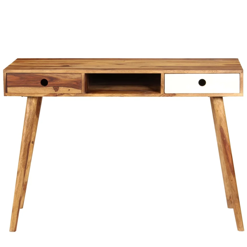 Bureau de Sesham 110 x 55 x 76 cm brun bois massif – vue de détail