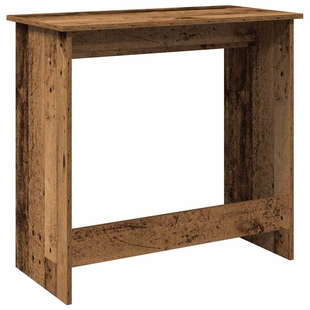 Bureau style 80 x 40 x 75 cm vieux bois bois d'ingénierie – modèle 2 – vue de dessus