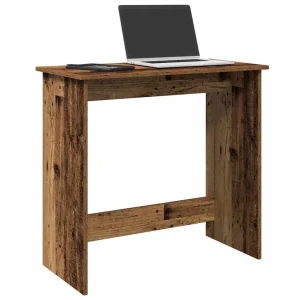 Bureau style 80 x 40 x 75 cm vieux bois bois d'ingénierie – modèle 2 – vue d’ensemble