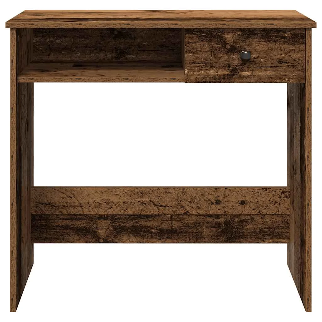 Bureau style 80 x 40 x 75 cm vieux bois bois d'ingénierie – modèle 3 – vue en situation