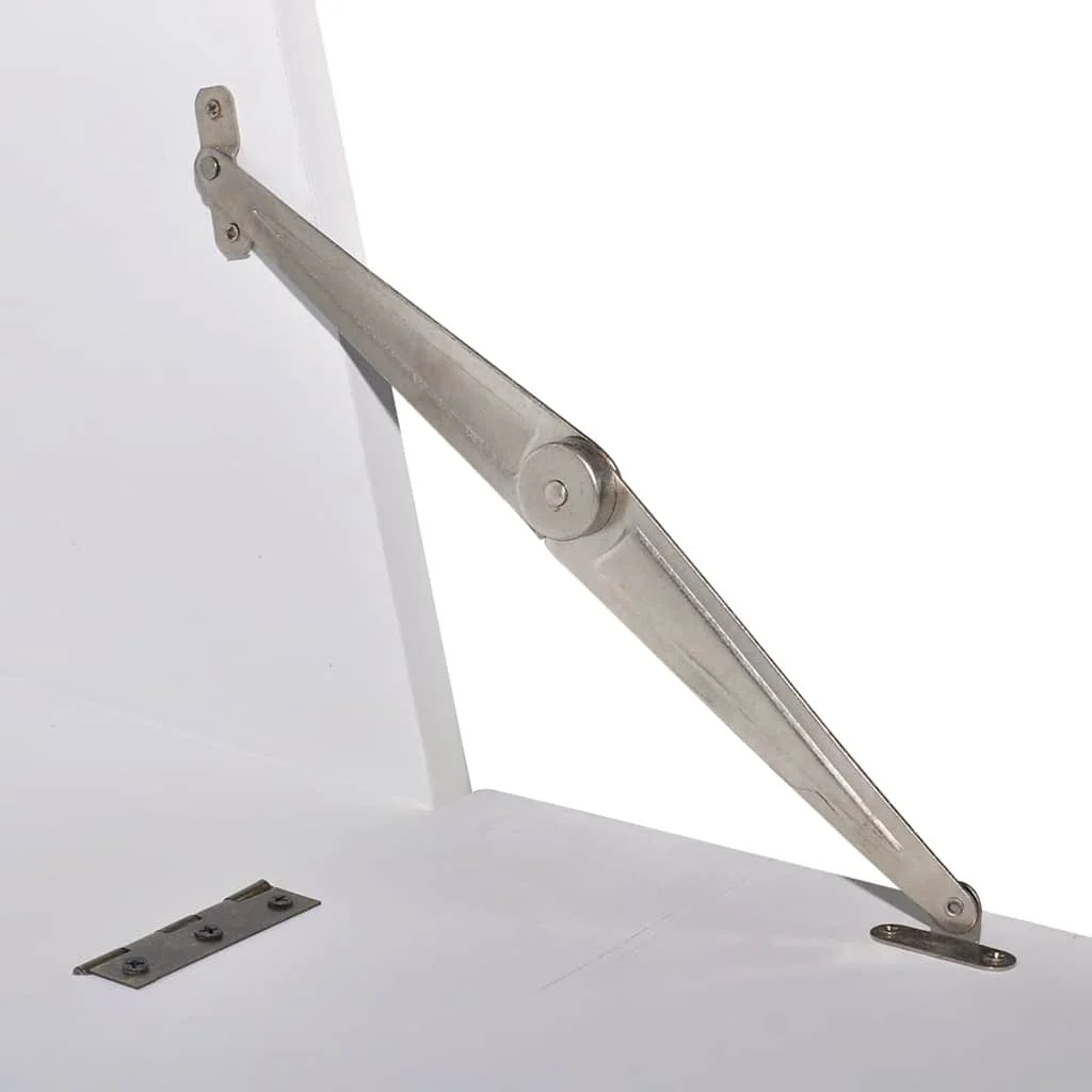 Bureau en style français 60 x 36,4 x 111 cm blanc mdf – vue de dos
