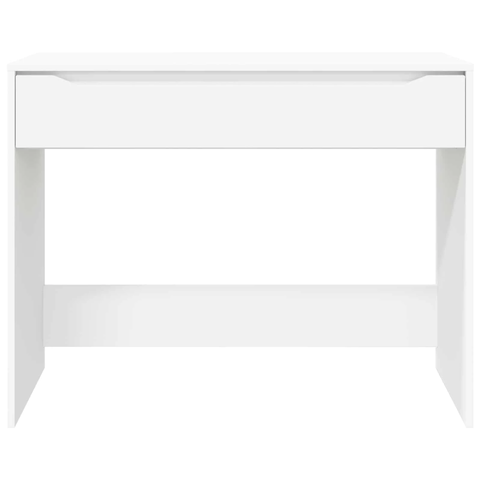 Bureau avec tiroir 100 x 50 x 78 cm blanc – vue de dos
