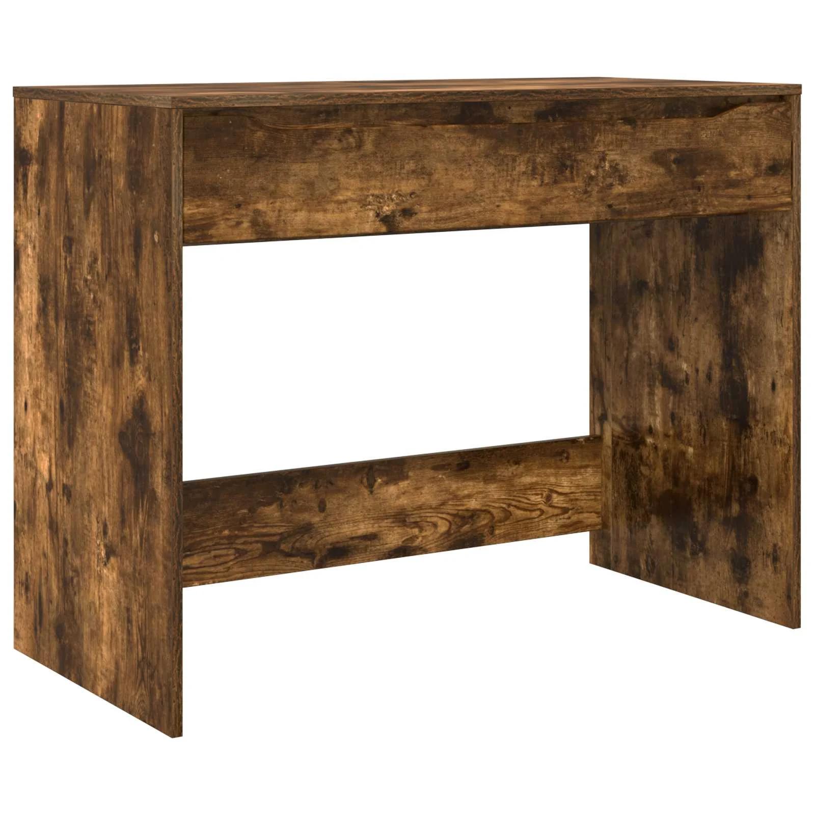 Bureau avec tiroir 100 x 50 x 78 cm chêne fumé – vue de côté
