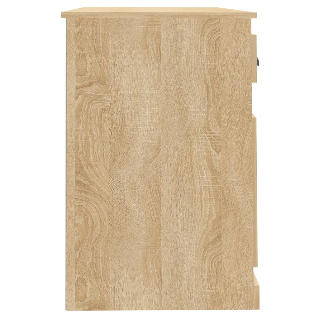 Bureau avec tiroir 115 x 50 x 75 cm chêne sonoma bois d'ingénierie – vue de dos