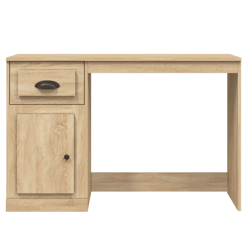 Bureau avec tiroir 115 x 50 x 75 cm chêne sonoma bois d'ingénierie – vue en situation