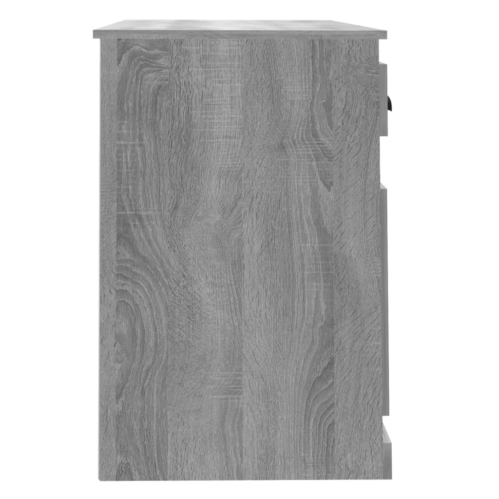 Bureau avec tiroir 115 x 50 x 75 cm sonoma gris bois d'ingénierie – vue de dos