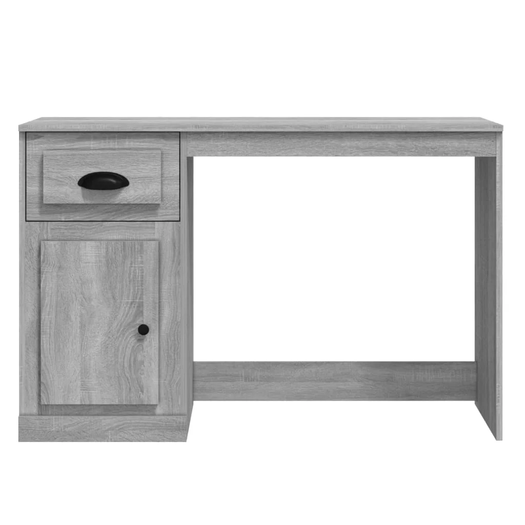 Bureau avec tiroir 115 x 50 x 75 cm sonoma gris bois d'ingénierie – vue en situation
