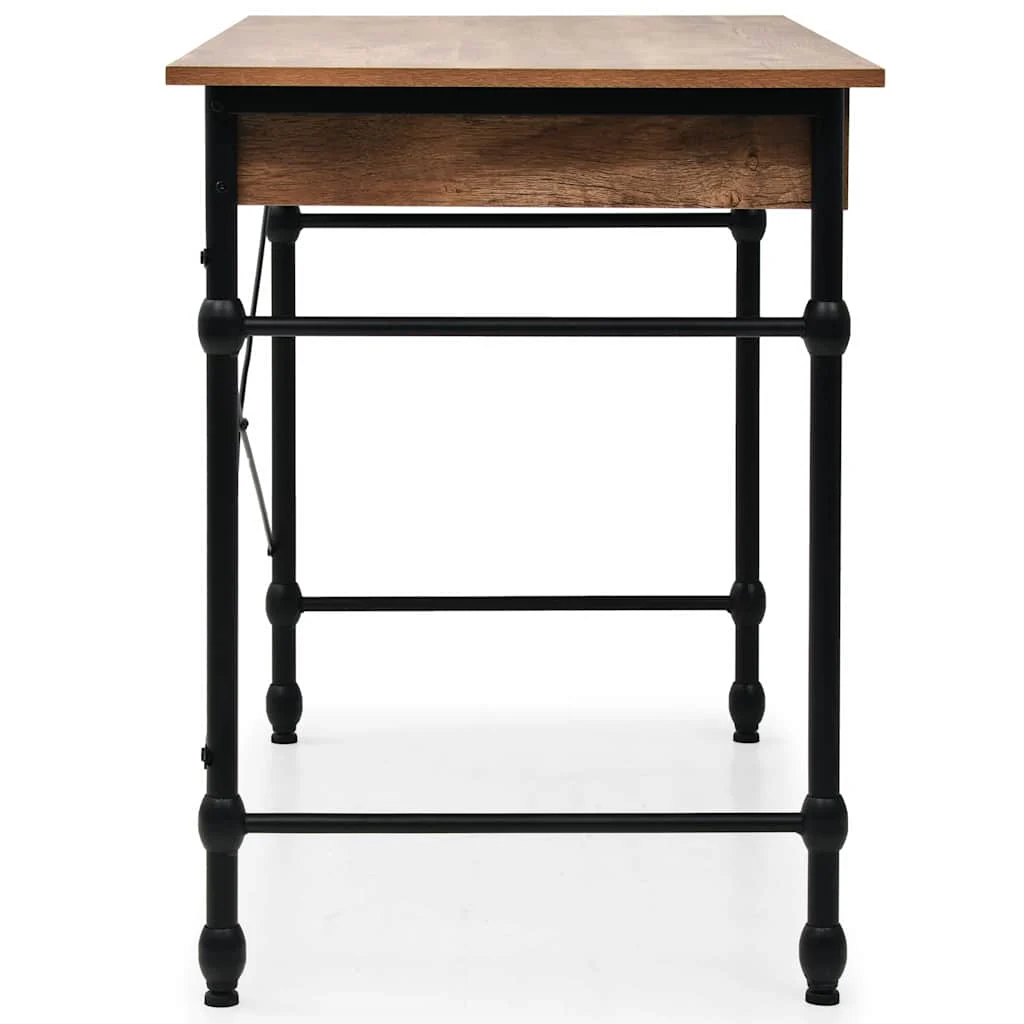 Bureau avec tiroir Couleur 110 x 55 x 75 cm brun mdf – vue en situation