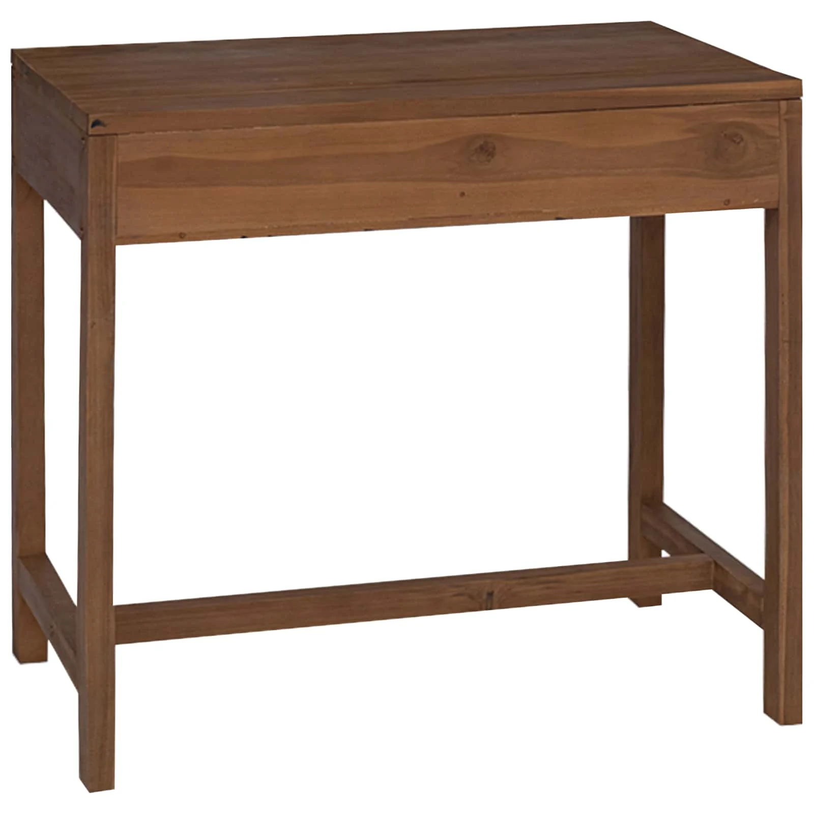 Bureau avec tiroirs 80 x 50 x 75 cm brun bois massif de teck – vue de dessus
