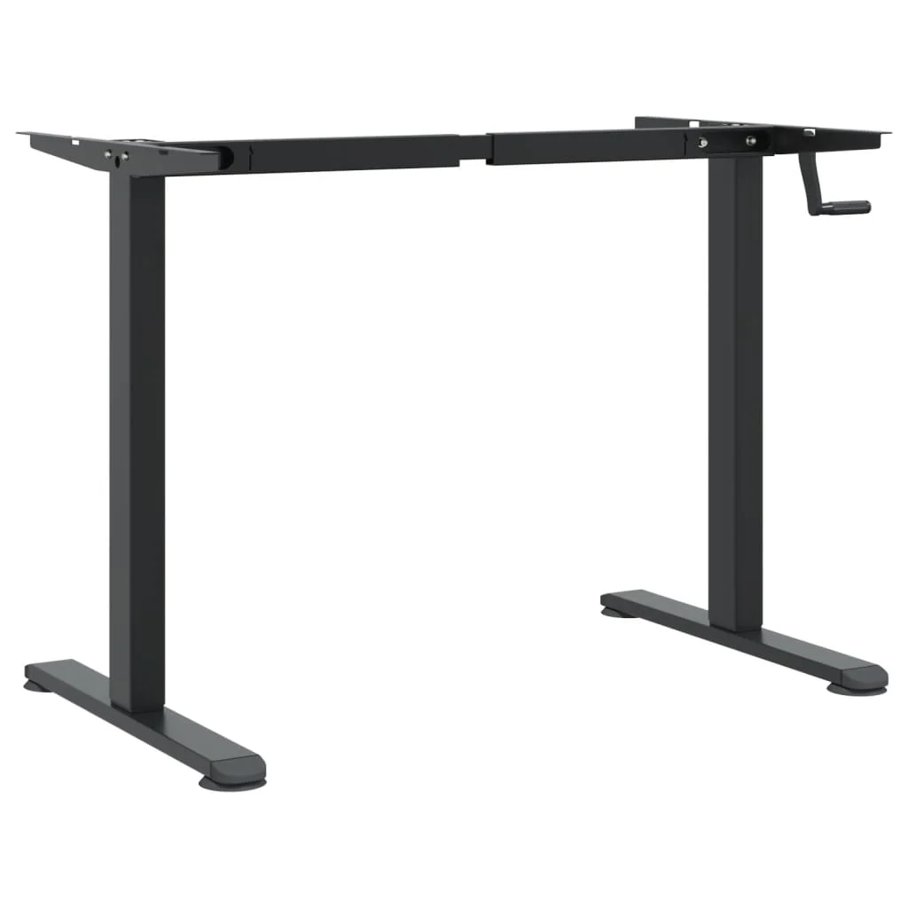 Cadre de bureau debout 135 x 60 x 70 cm noir acier – vue de dessus