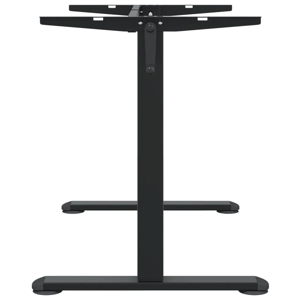 Cadre de bureau debout 135 x 60 x 70 cm noir acier – vue de dos