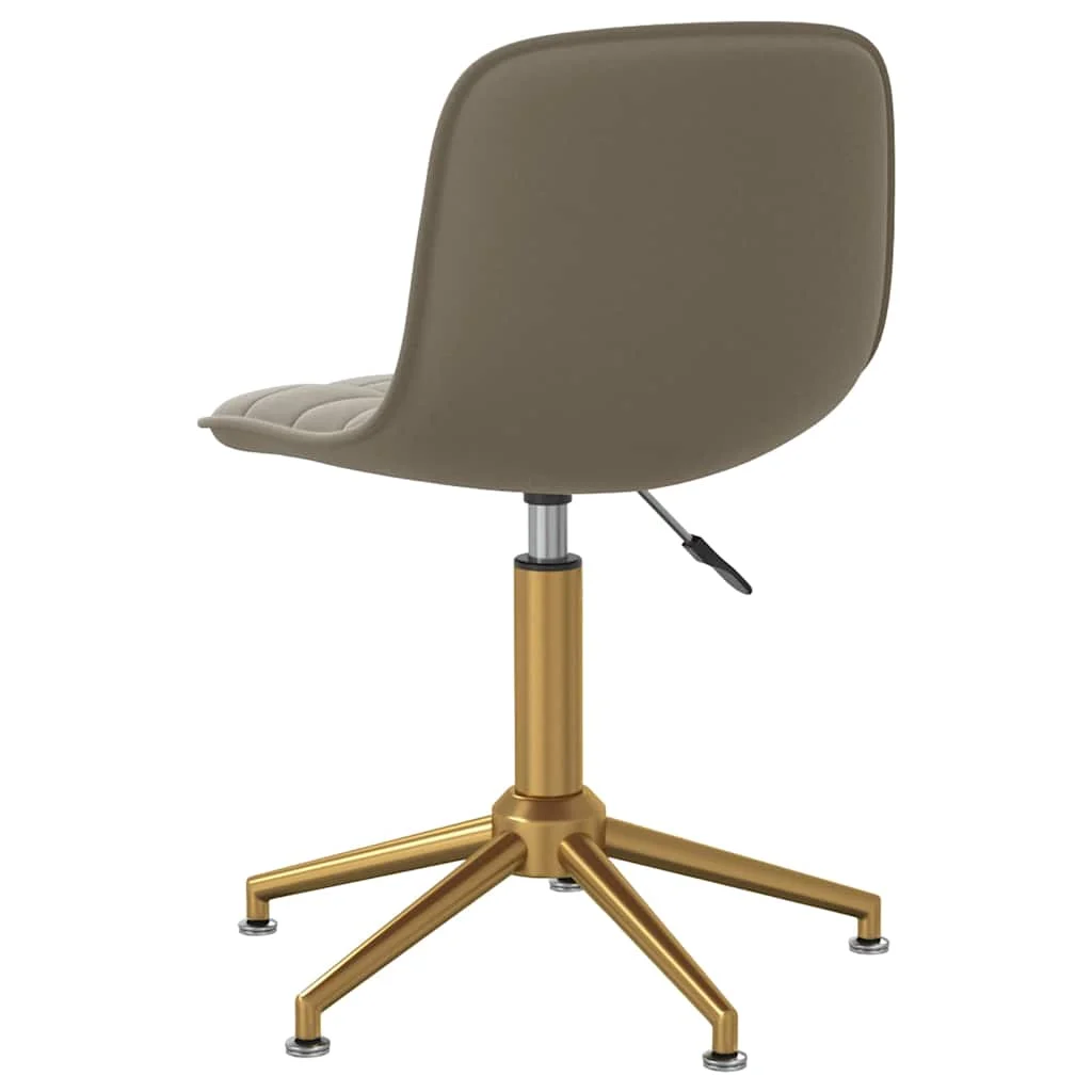 Chaise de bureau 42,5 x 45 x 82,5 cm gris clair velours – vue de détail