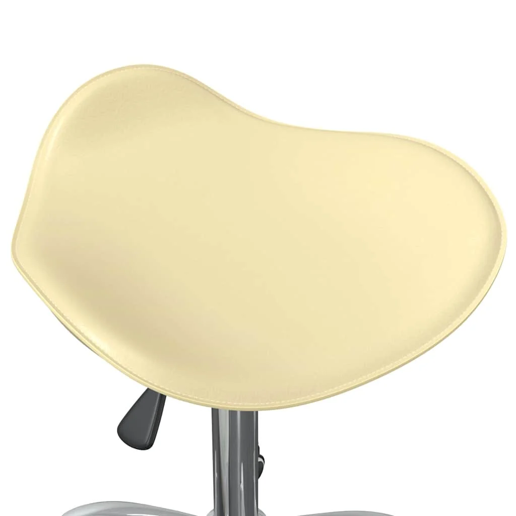 Chaise de bureau 44 x 44 x 57 cm crème similicuir – vue en situation