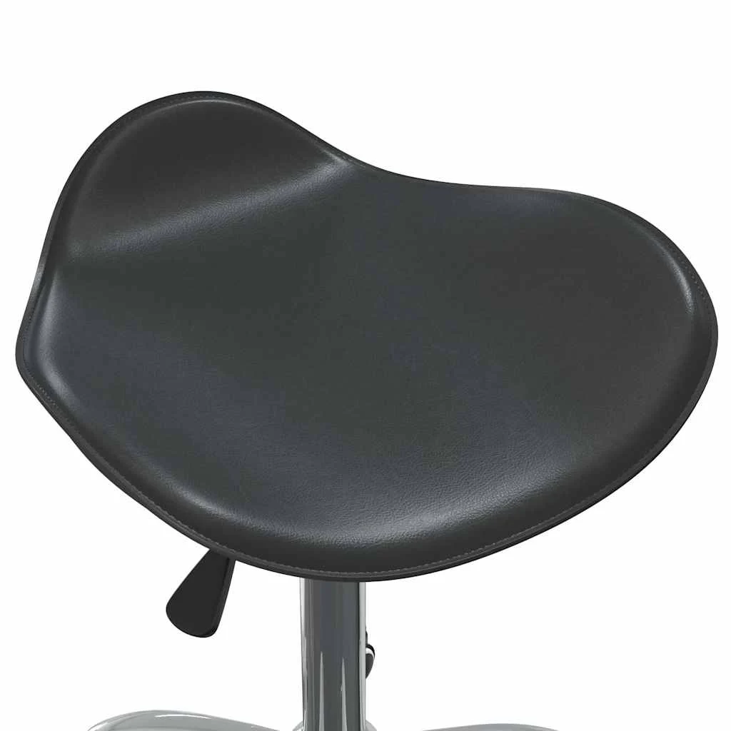 Chaise de bureau 44 x 44 x 57 cm noir similicuir – vue en situation