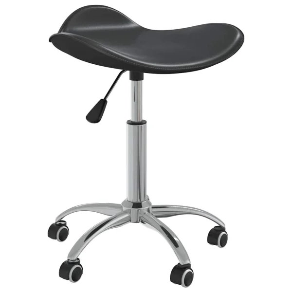 Chaise de bureau 44 x 44 x 57 cm noir similicuir – vue d’ensemble