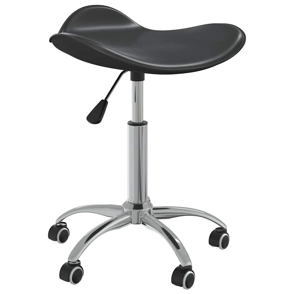 Chaise de bureau 44 x 44 x 57 cm noir similicuir – vue d’ensemble