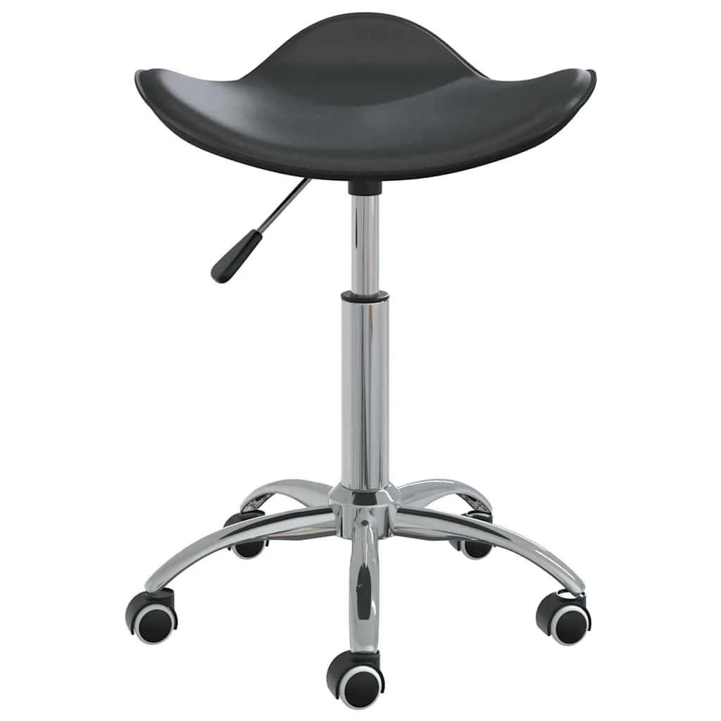 Chaise de bureau 44 x 44 x 57 cm noir similicuir – vue de face
