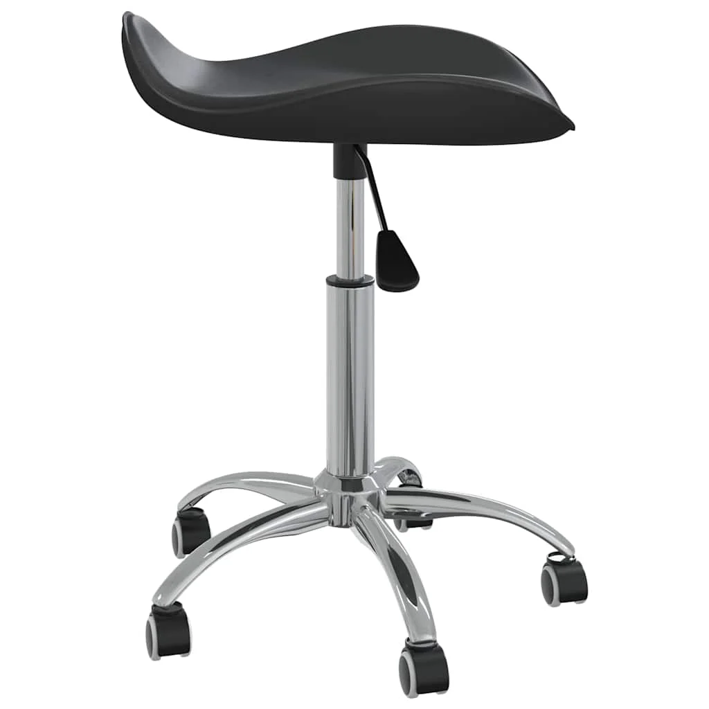 Chaise de bureau 44 x 44 x 57 cm noir similicuir – vue de côté