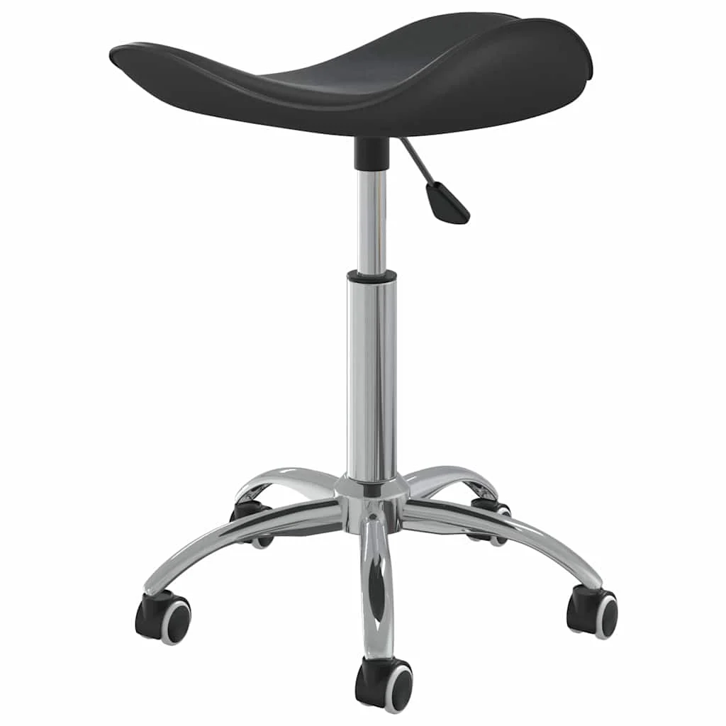 Chaise de bureau 44 x 44 x 57 cm noir similicuir – vue de détail