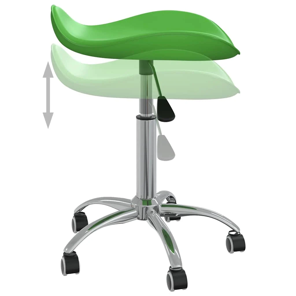 Chaise de bureau 44 x 44 x 57 cm vert similicuir – vue de dessus