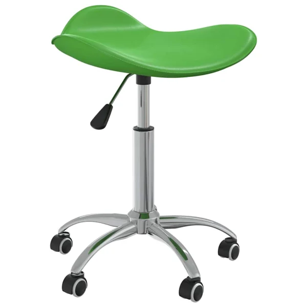 Chaise de bureau 44 x 44 x 57 cm vert similicuir – vue d’ensemble