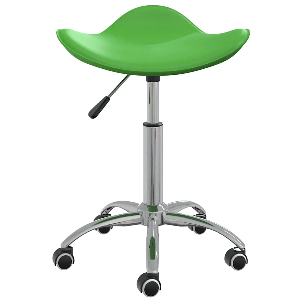 Chaise de bureau 44 x 44 x 57 cm vert similicuir – vue de face