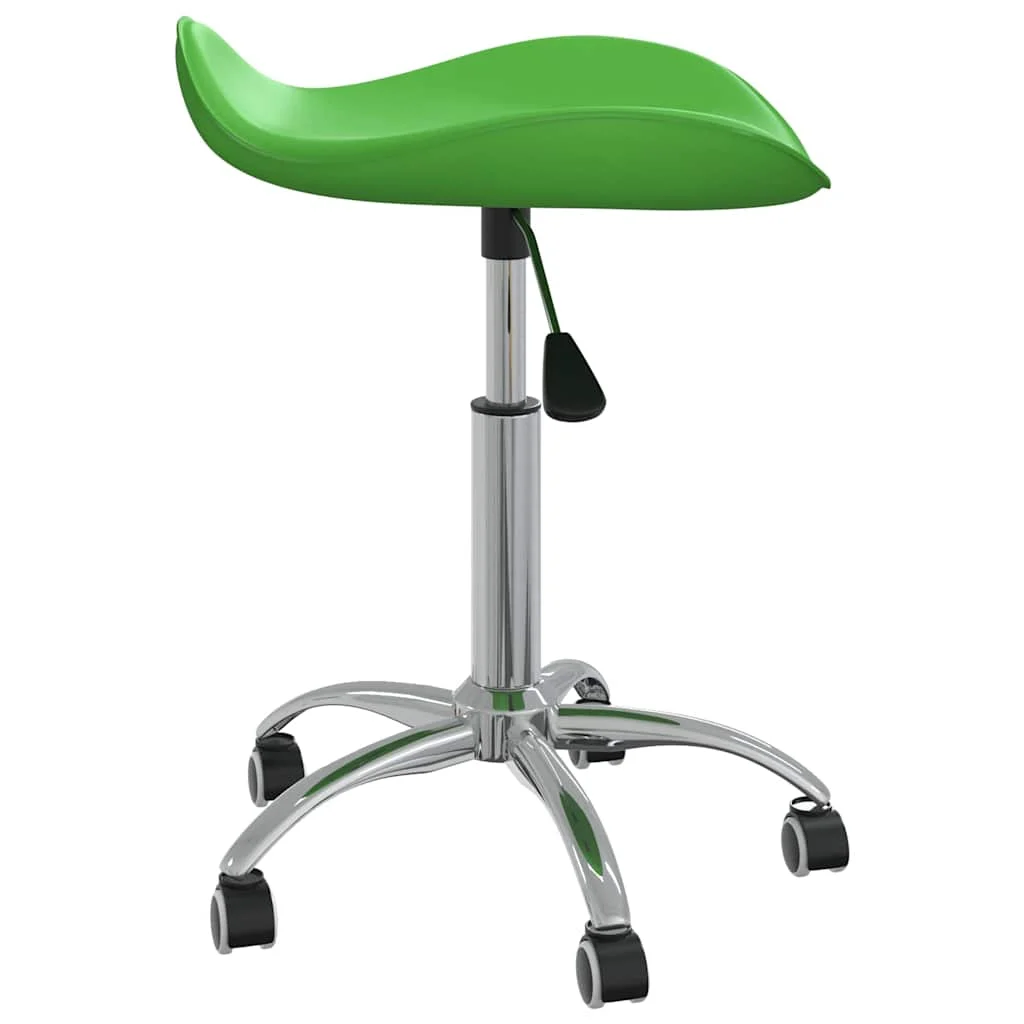 Chaise de bureau 44 x 44 x 57 cm vert similicuir – vue de côté