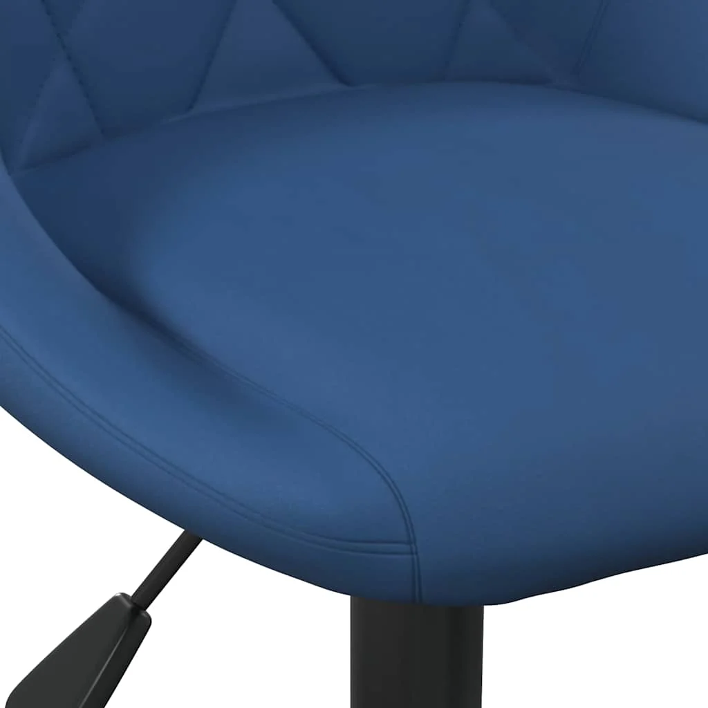 Chaise de bureau 44 x 46 x 79 cm bleu velours – vue en situation