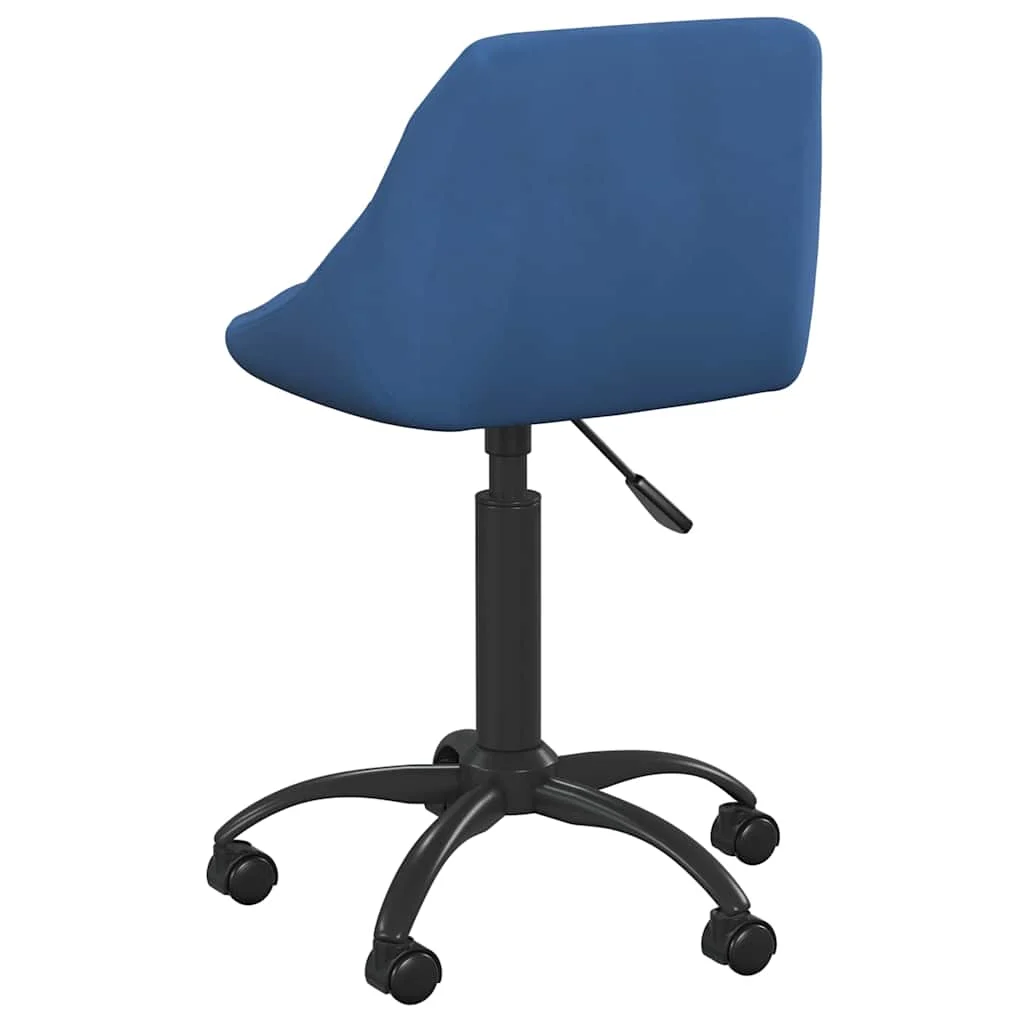 Chaise de bureau 44 x 46 x 79 cm bleu velours – vue de détail