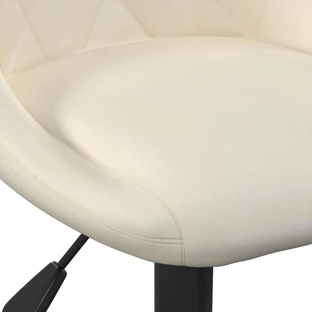 Chaise de bureau 44 x 46 x 79 cm crème velours – vue en situation