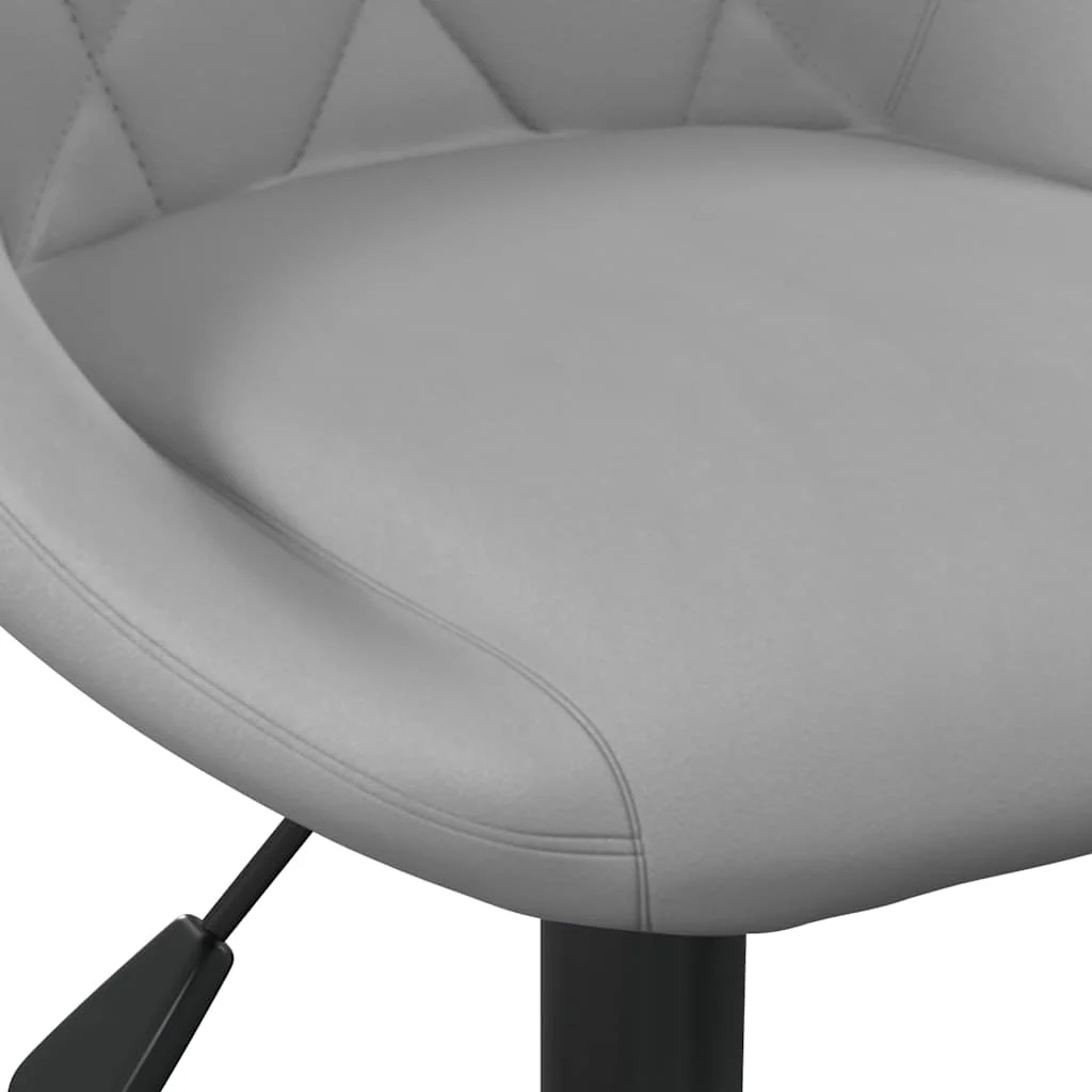 Chaise de bureau 44 x 46 x 79 cm gris clair velours – vue en situation
