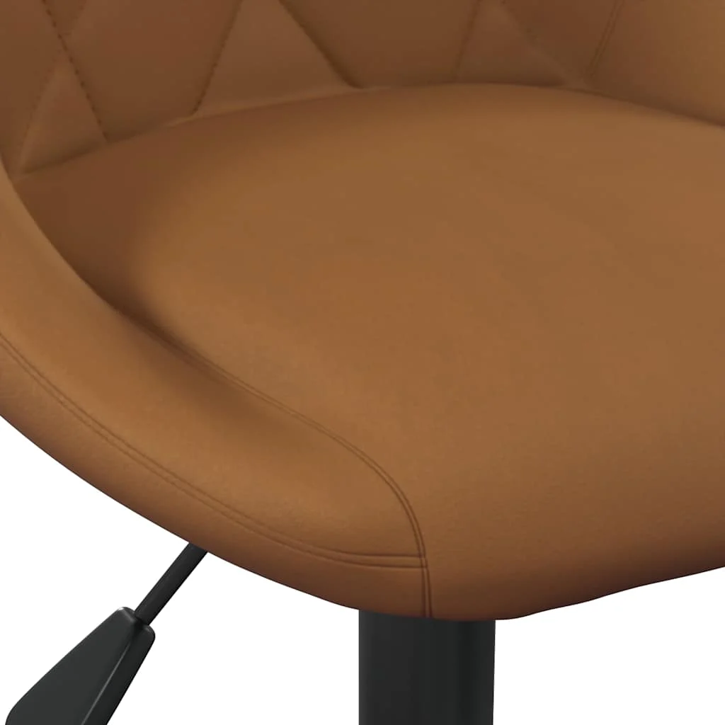 Chaise de bureau 44 x 46 x 79 cm marron velours – vue en situation
