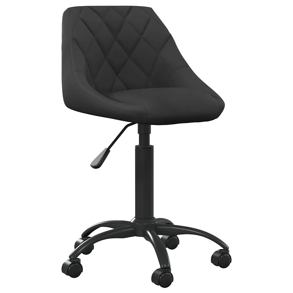 Chaise de bureau 44 x 46 x 79 cm noir velours – vue d’ensemble