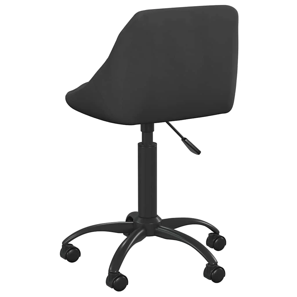 Chaise de bureau 44 x 46 x 79 cm noir velours – vue de détail