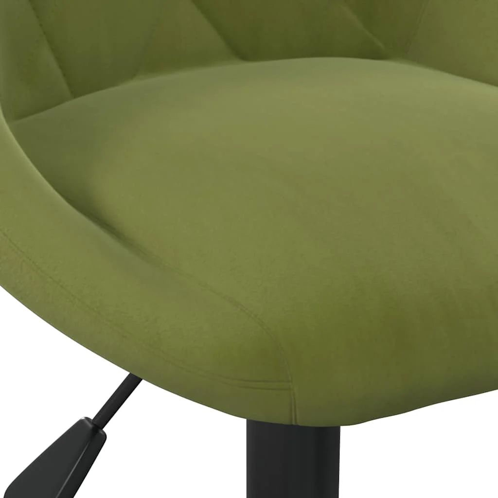 Chaise de bureau 44 x 46 x 79 cm vert clair velours – vue en situation