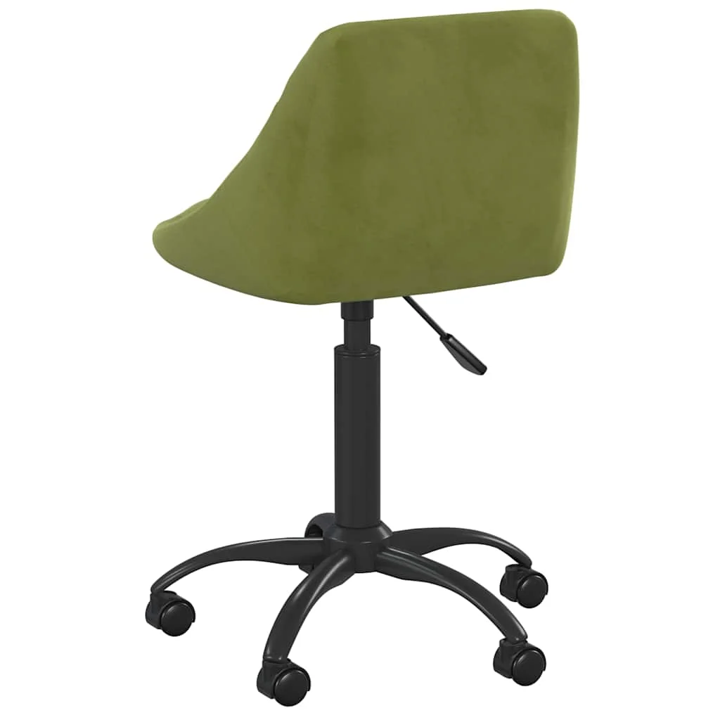 Chaise de bureau 44 x 46 x 79 cm vert clair velours – vue de détail