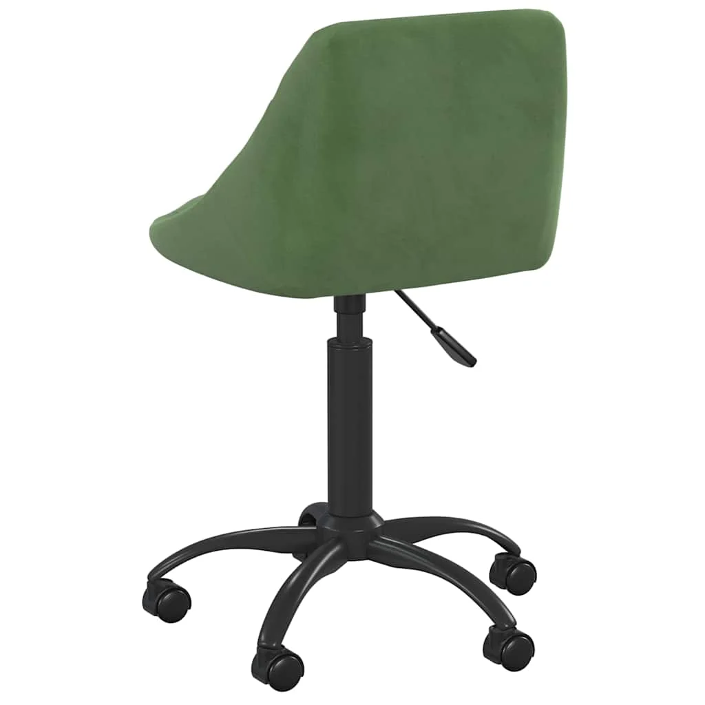 Chaise de bureau 44 x 46 x 79 cm vert foncé velours – vue de détail