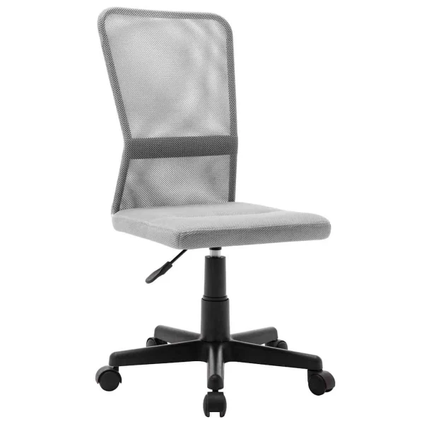Chaise de bureau 44 x 52 x 100 cm gris maille – vue d’ensemble