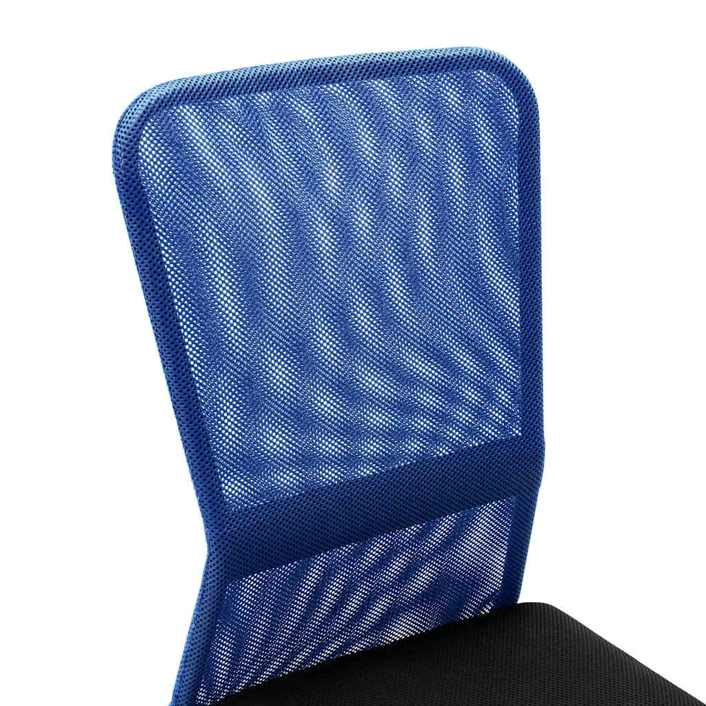 Chaise de bureau 44 x 52 x 100 cm noir et bleu maille – vue en situation